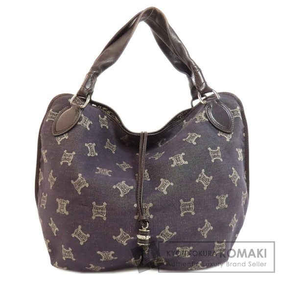 Celine Bag Denim Leather Macadam Tote - Picture 1 of 9